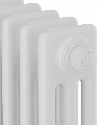 Стальной трубчатый радиатор 3-колончатый Royal Thermo Insignia VC3050 - 18 секц. RAL9016, нижнее 1/2