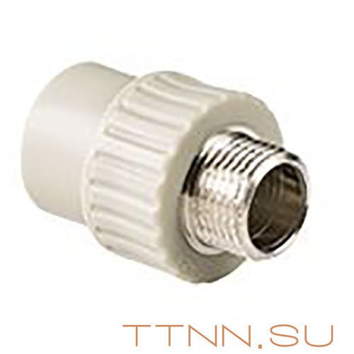 Муфта РосТурПласт PN25 комбинированная, наруж. резьба 50х1 1/2" арт.10948