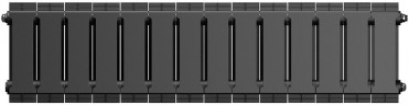 Биметаллический радиатор Royal Thermo PianoForte 200 /Noir Sable - 14 секц.