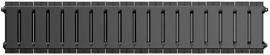 Биметаллический радиатор Royal Thermo PianoForte 200 /Noir Sable - 18 секц.