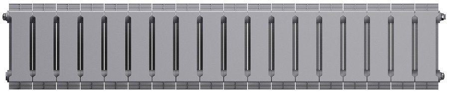 Биметаллический радиатор Royal Thermo PianoForte 200 /Silver Satin - 18 секц.