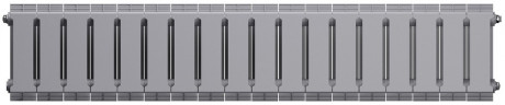Биметаллический радиатор Royal Thermo PianoForte 200 /Silver Satin - 18 секц.