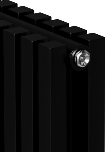 Стальной трубчатый радиатор 2-колончатый Royal Thermo Shift Q30 C2180 - 10 секц. RAL9005m, боковое 1/2