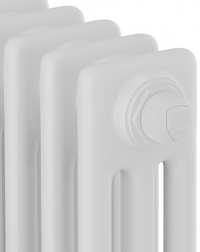 Стальной трубчатый радиатор 3-колончатый Royal Thermo Insignia VC3180 - 10 секц. RAL9016, нижнее 1/2