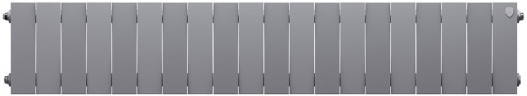 Биметаллический радиатор Royal Thermo PianoForte 200 /Silver Satin - 20 секц.
