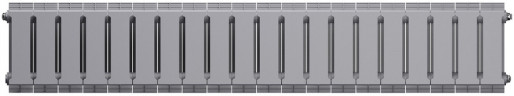Биметаллический радиатор Royal Thermo PianoForte 200 /Silver Satin - 20 секц.