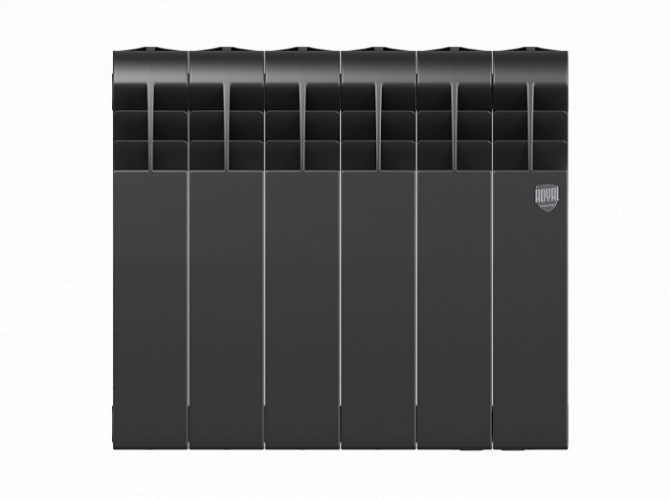 Биметаллический радиатор Royal Thermo Biliner 350 VD 6 секц. Noir Sable