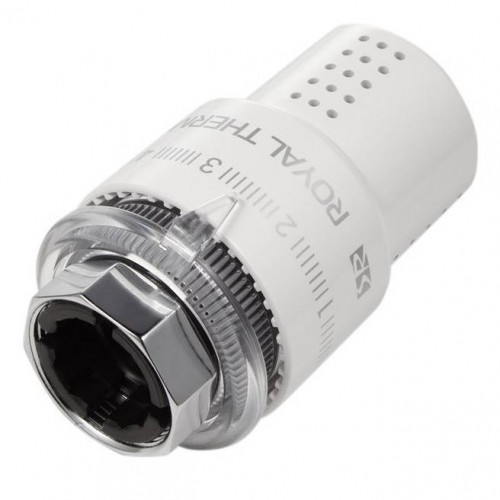 Термоголовка жидкостная Royal Thermo DESIGN М30х1,5 белый (корпус пластик)