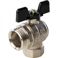 Кран шаровой с накидной гайкой угловой STOUT 3/4&quot; SVB-0008-000020