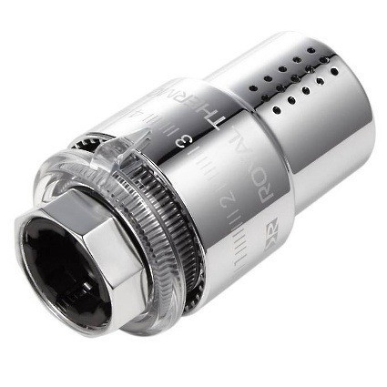 Термоголовка жидкостная Royal Thermo DESIGN М30х1,5 хром (корпус пластик)