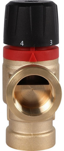 Смесительный клапан Rommer 3/4" ВР 35-60°С KV 1,6 (RVM-0112-166020) боковое смешивание