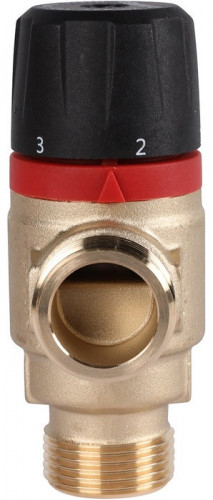 Смесительный клапан Rommer 3/4" НР 20-43°С KV 1,6 (RVM-0121-164320) боковое смешивание