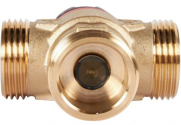 Смесительный клапан Rommer 3/4" НР 30-65°С KV 1,8 (RVM-1121-186520) центральное смешивание