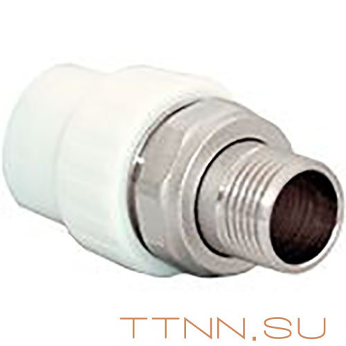 Муфта РосТурПласт с американкой для радиатора, наруж. резьба 20х1/2" арт.14630