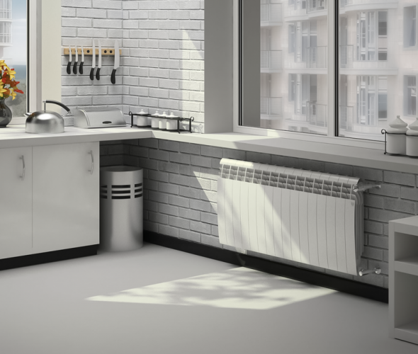 Биметаллический радиатор Royal Thermo BiLiner 500 Bianco Traffico VR80 - 4 секц.