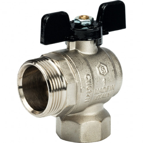 Кран шаровой с накидной гайкой угловой STOUT 1" SVB-0008-000025