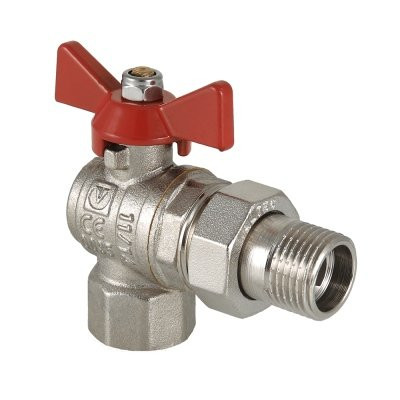 Кран шаровый с накидной гайкой угловой Valtec 1 VT.228.N.06