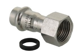 Соединитель из нержавеющей стали с накидной гайкой Valtec 22х1/2