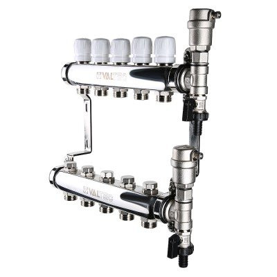 Коллекторный блок Valtec VTc.588.EMNX.0609 1", 9х 3/4" евроконус