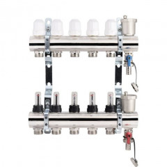 Коллекторная группа TIM 9 выходов KC009 без кранов латунь