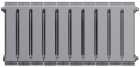 Биметаллический радиатор Royal Thermo PianoForte 300 Silver Satin - 10 секц.