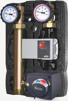 Насосная группа Flowtherm 1 со смесителем без насоса с сервоприводом AVC05 FMi125 M21