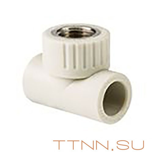 Тройник РосТурПласт PN25 комбинированный, внутр. резьба 32х3/4" арт.10991