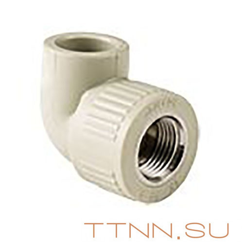 Угольник РосТурПласт PN25 комбинированный, внутр. резьба 25х3/4" арт.11041