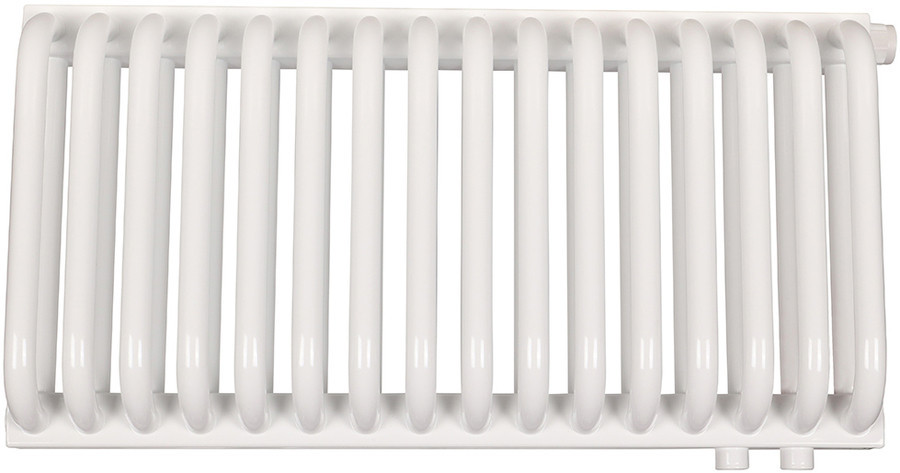 Стальной трубчатый радиатор 2-колончатый Rommer RST 2030/16 нижнее правое подключение RAL9016