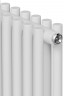 Стальной трубчатый радиатор 2-колончатый Royal Thermo Shift R22 C2030 - 36 секц. RAL9016, боковое 1/2