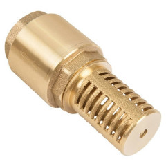 Обратный клапан Unipump 1 1/4" с сеткой (сетка-латунь, толк.-латунь)
