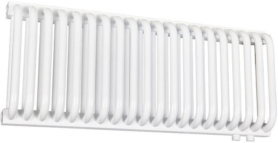 Стальной трубчатый радиатор 2-колончатый Rommer RST 2030/20 нижнее правое подключение RAL9016