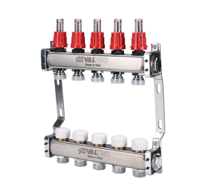 Коллекторный блок Valtec VTc.584.EMNX.0607 1", 7 x 3/4" евроконус