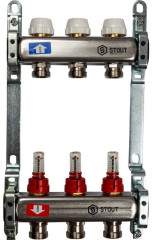 Коллектор с расходомерами STOUT SMS 0917 000003