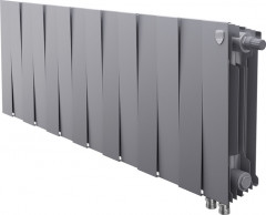 Биметаллический радиатор Royal Thermo Pianoforte 300 VD 14 секц. Silver Satin