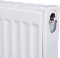 Стальной панельный радиатор Тип 22 Rommer Ventil 22/400/1000 нижнее правое подключение