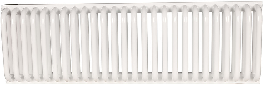 Стальной трубчатый радиатор 2-колончатый Rommer RST 2030/26 боковое подключение RAL9016