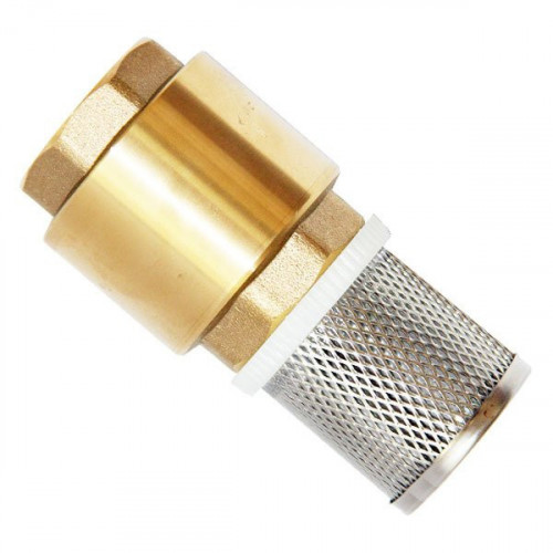 Обратный клапан Unipump 1" с сеткой (сетка-нерж.сталь, толк.-пластик)