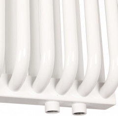 Стальной трубчатый радиатор 2-колончатый Rommer RST 2030/27 нижнее правое подключение RAL9016