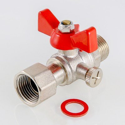 Кран для подключения манометра 1/2"наружная - 1/2"внутренняя Valtec VT.806.N.0404