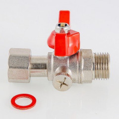 Кран для подключения манометра 1/2&quot;наружная - 1/2&quot;внутренняя Valtec VT.806.N.0404