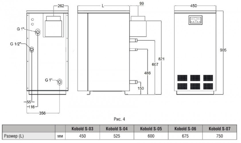 Напольный газовый котел Kentatsu Kobold S-06