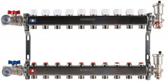 Для отопления Rommer 1&quot;/3/4&quot;x10 с запорными клапанами (RMS-3210-000010)