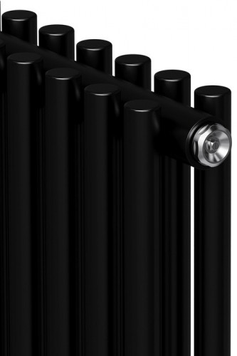 Стальной трубчатый радиатор 2-колончатый Royal Thermo Shift R22 C2180 - 06 секц. RAL9005m, боковое 1/2