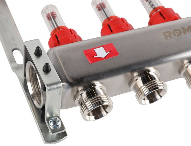 Для отопления Rommer 1"/3/4"x10 с расходомерами (RMS-1200-000010)