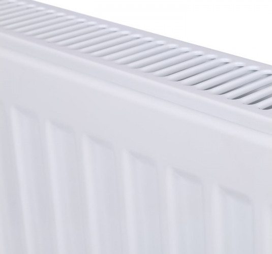 Стальной панельный радиатор Тип 22 Rommer Ventil 22/400/2600 нижнее правое подключение