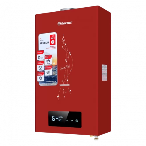 Газовый проточный водонагреватель Thermex S 20 MD Sensor Art Red